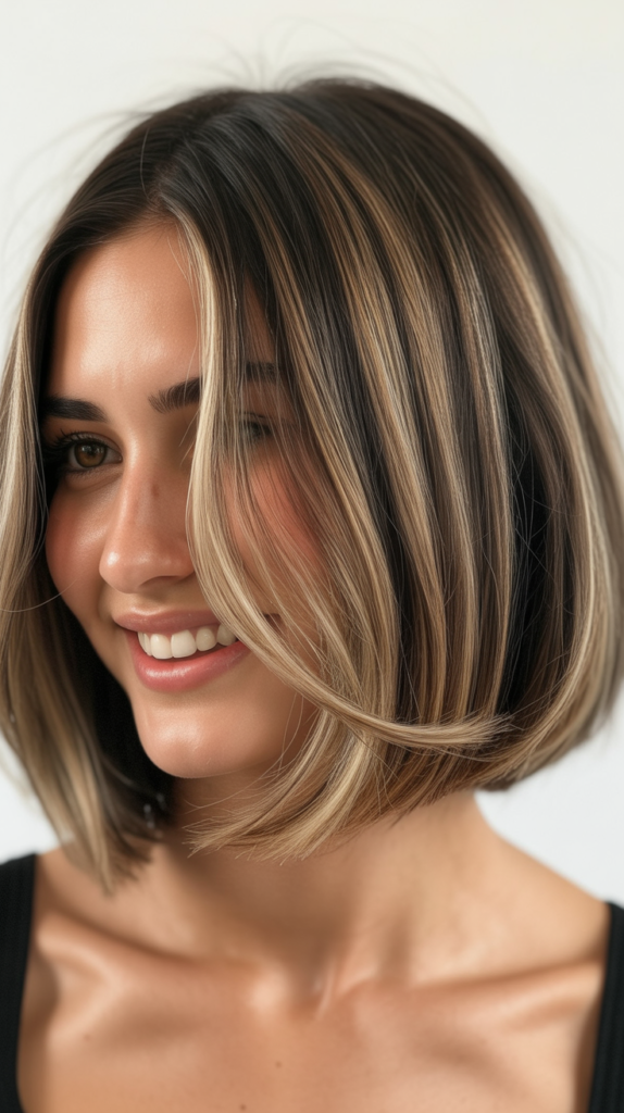 Bob with Balayage Color