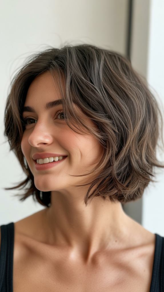 Classic Choppy Bob with Textured Ends
