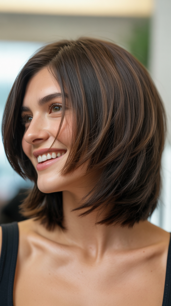  Choppy Bob with Graduated Layers