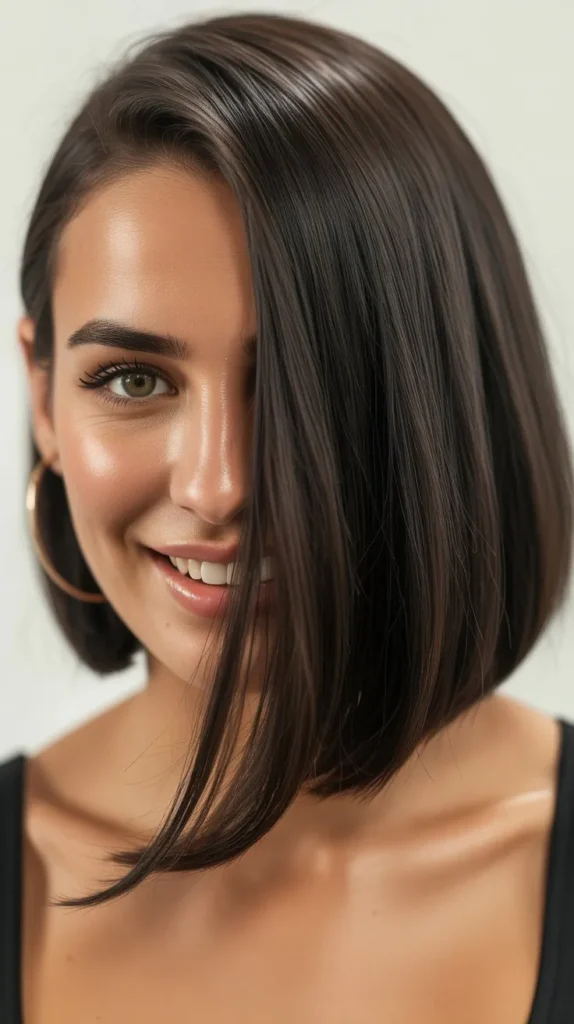 Long Bob with Deep Side Part