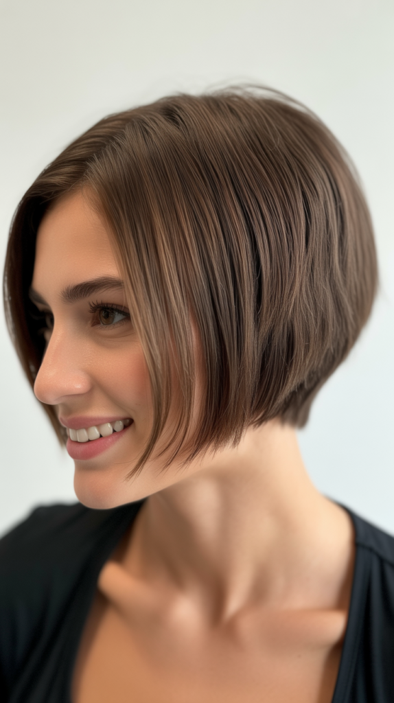 Micro-Stacked Bob for Subtle Volume Enhancement
