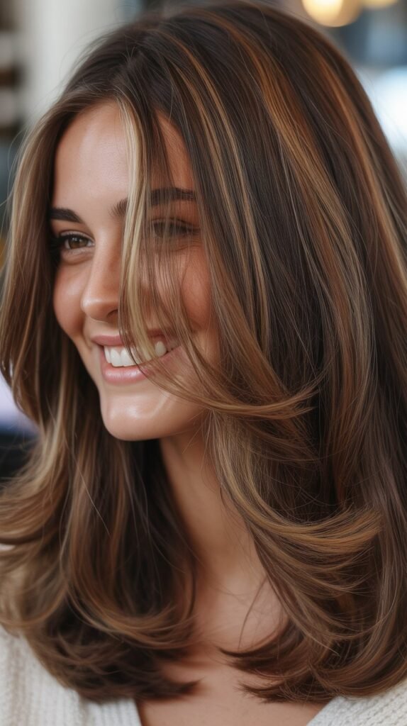 Tonal Brunette Lowlights