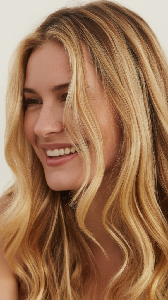 Golden Blonde Highlights