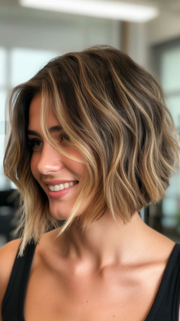 Choppy Bob with Balayage
