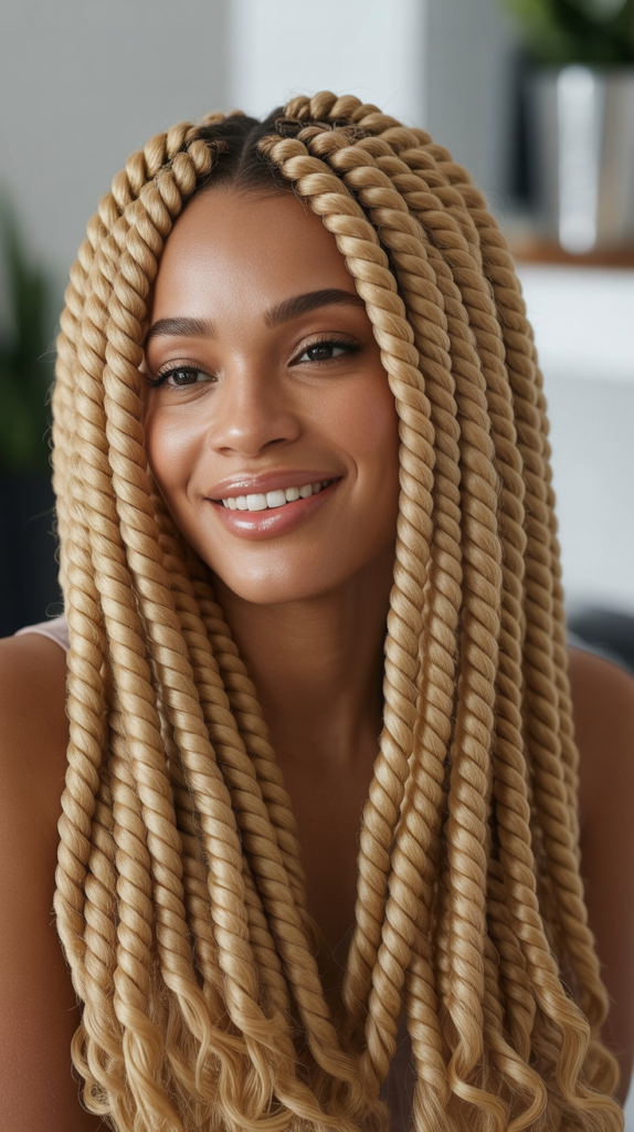 Senegalese Twists in Blonde