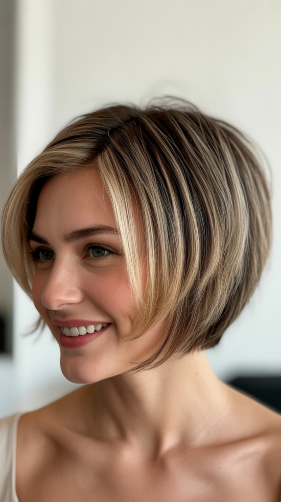 Stacked Bob with Ombre