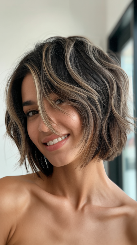 Choppy Bob with Root Shadow