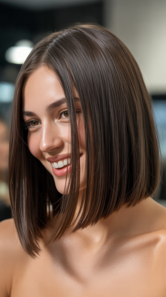 Straight Lob (Long Bob)