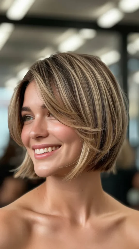 Classic Chin-Length Choppy Bob
