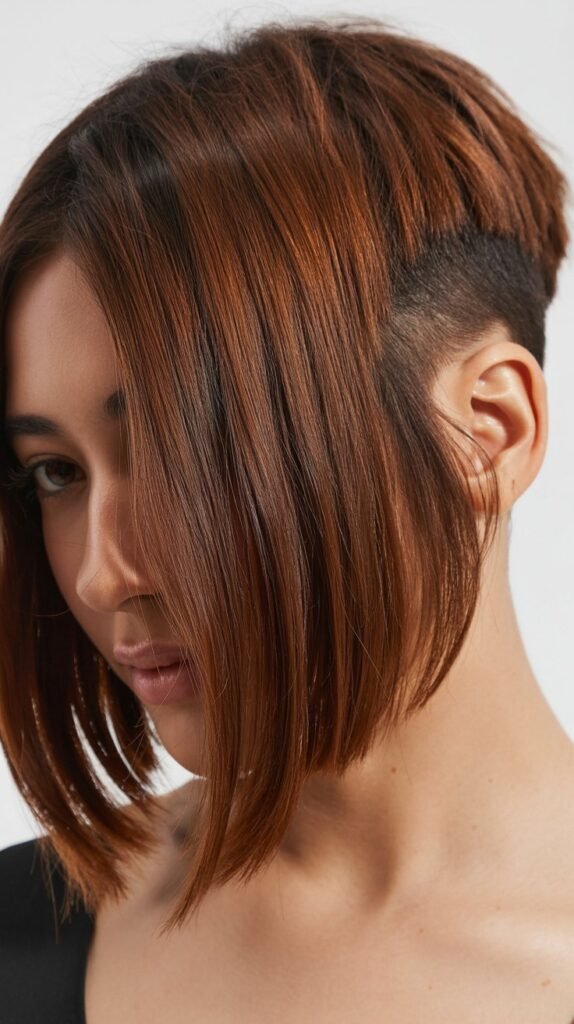 Angled Bob with Undercut