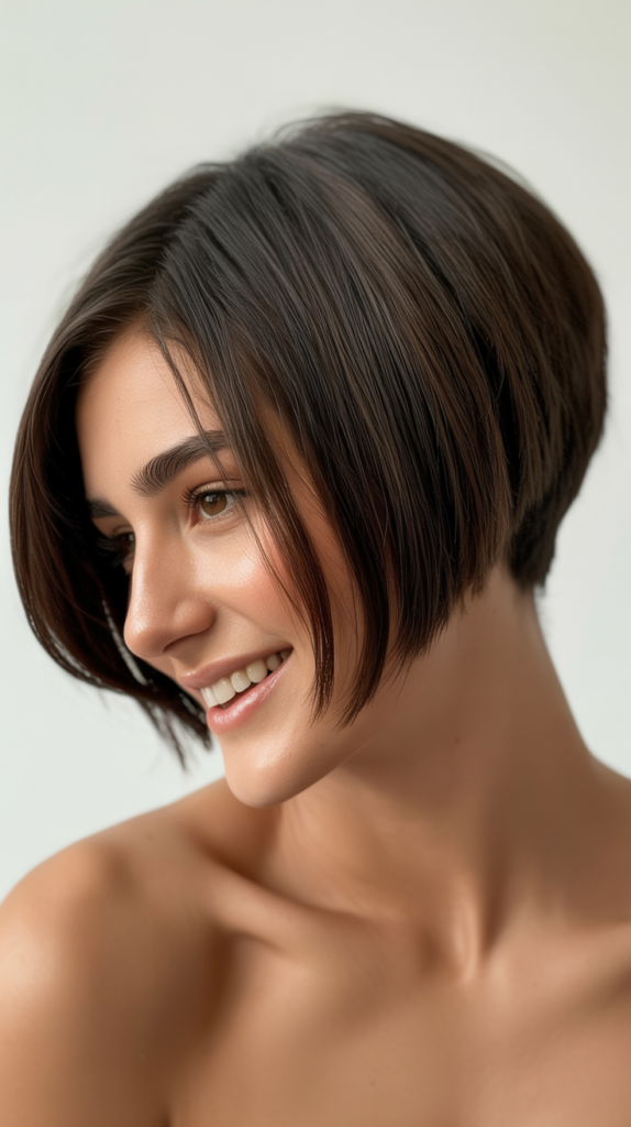  Stacked Bob with Face-Framing Layers