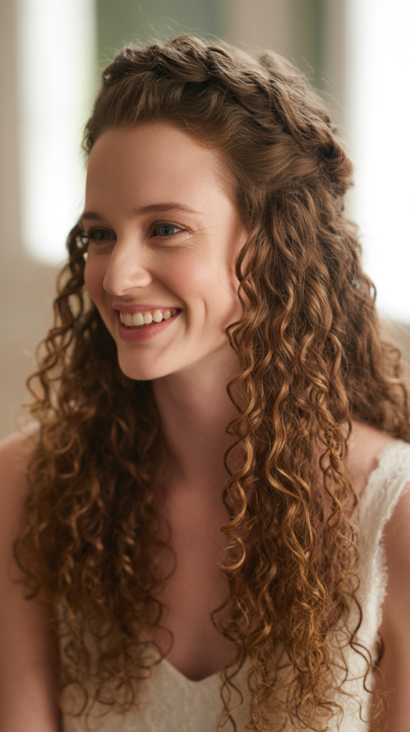 Vintage-Inspired Victory Rolls with Curls