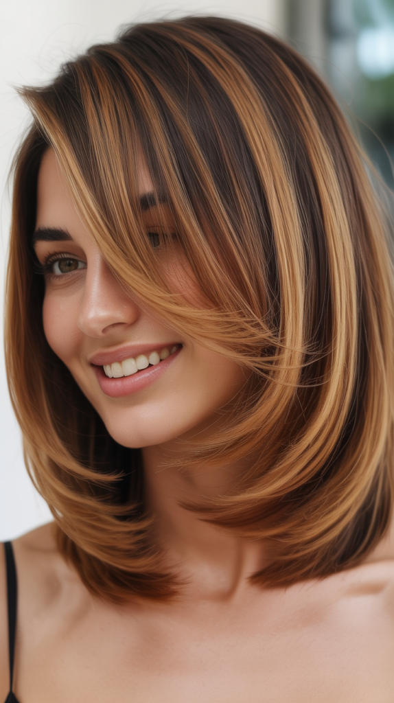 Sleek Ombré Inverted Bob with Stacked Gradient