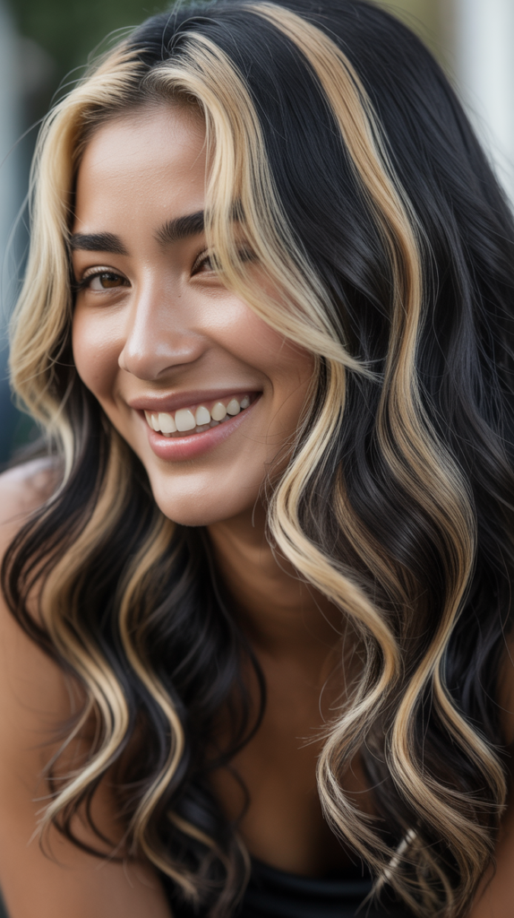 Tigered Blonde Stripe Pattern