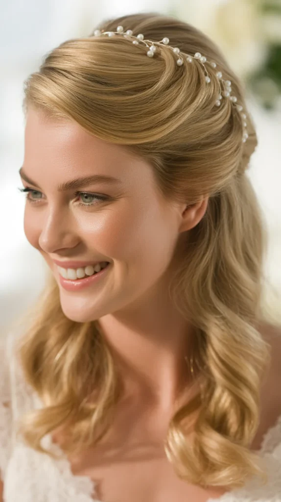 Half-Up, Half-Down Wedding Hairstyles That Will Take Your Wedding Look to the Next Level