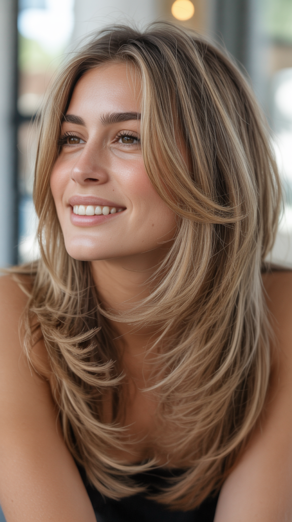 Long Hair with Choppy Layers