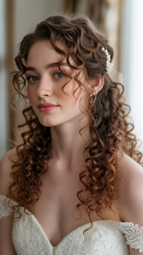 Best Wedding Hairstyles for Long Curly Hair