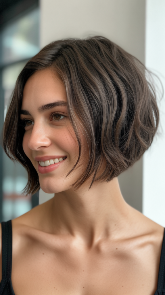 Choppy Bob with Undercut