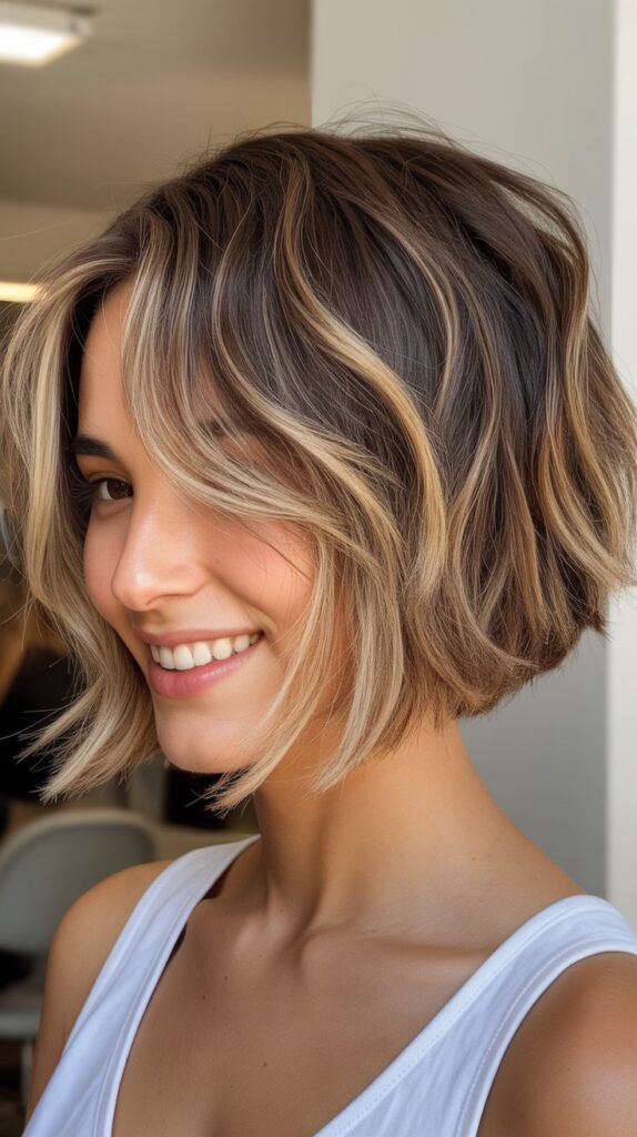 Choppy Bob with Balayage