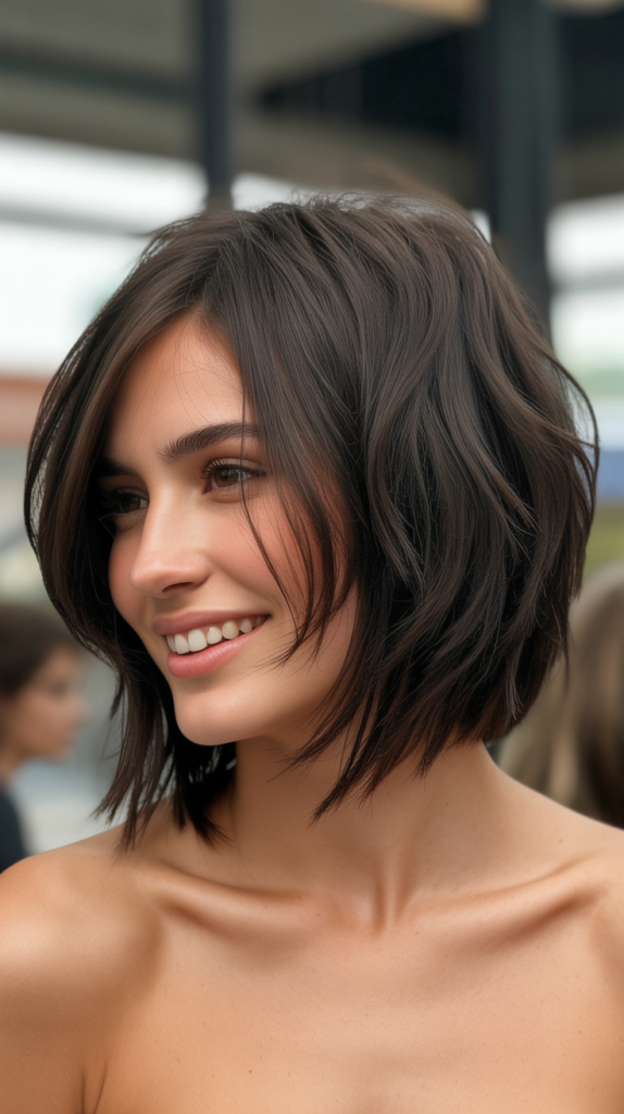 Choppy Bob for Thick Hair