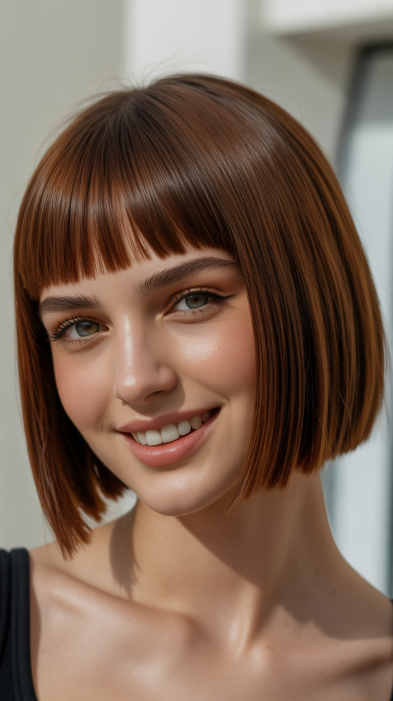 Precision Cut with Straight Fringe