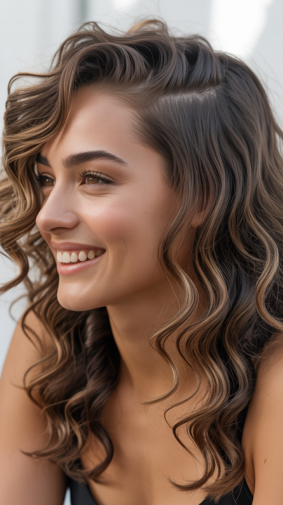 Wavy Hair with Undercut