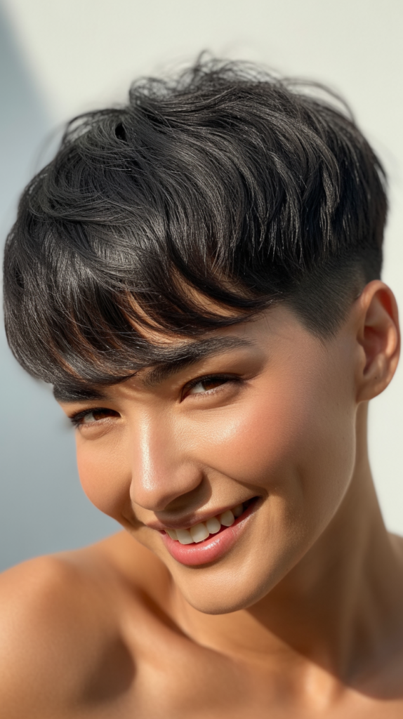 Textured Crop with Longer Fringe