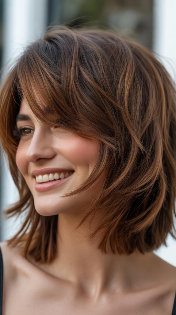 Choppy Bob with Wispy Ends