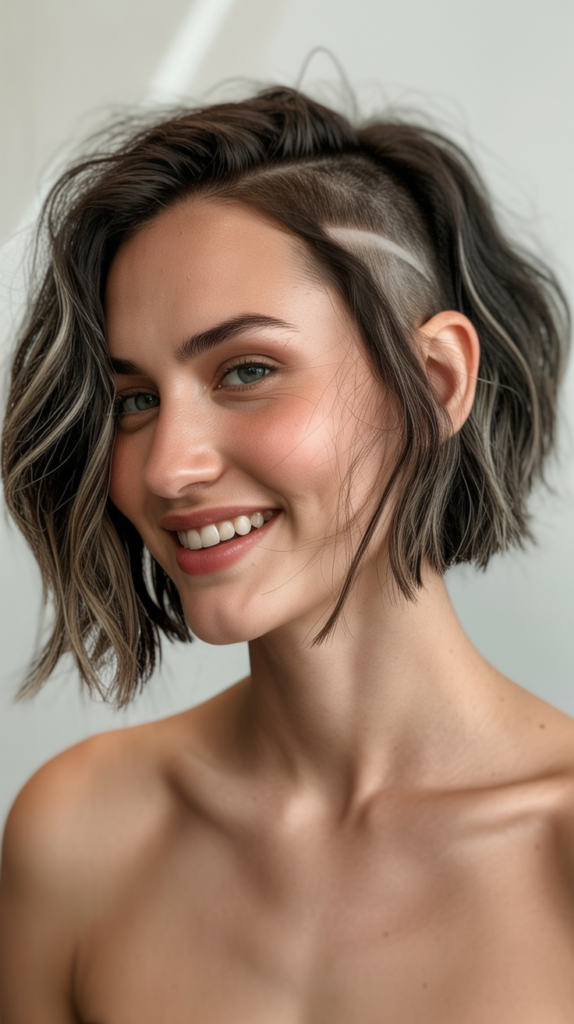 Choppy Bob with Undercut