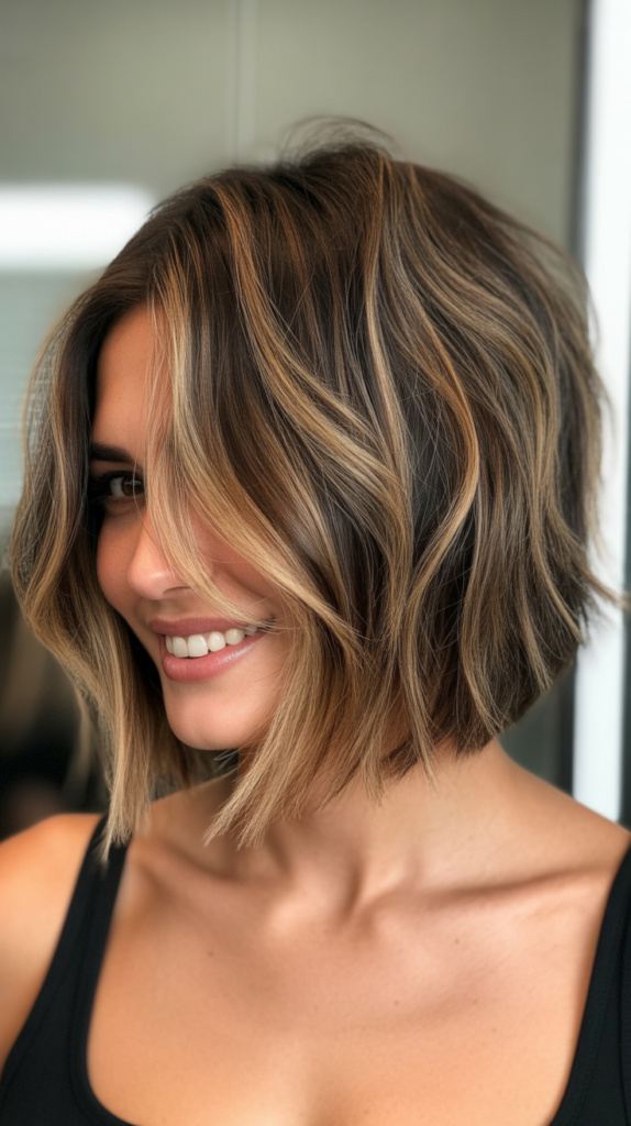 Choppy Bob with Balayage