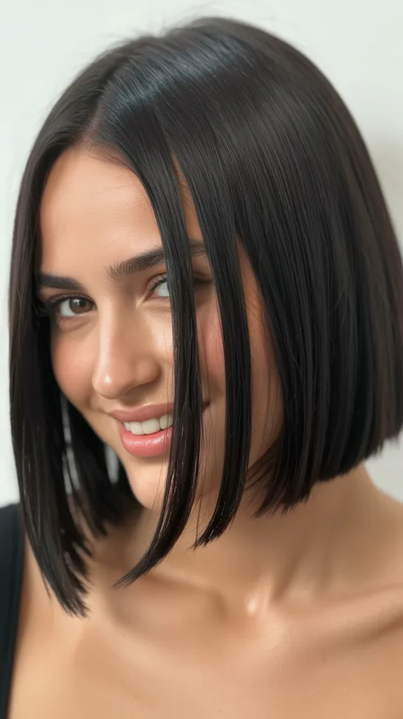 Blunt Bob with Face-Framing Layers
