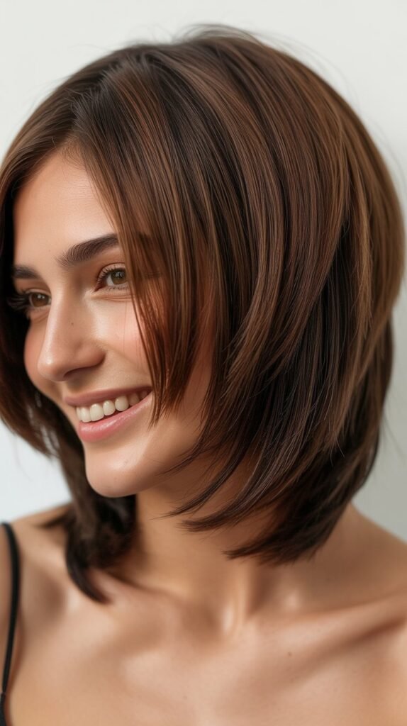 Classic Inverted Bob with Dramatic Stacked Layers