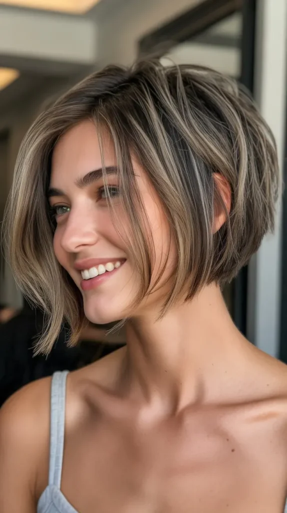 Choppy Bob with Graduated Layers