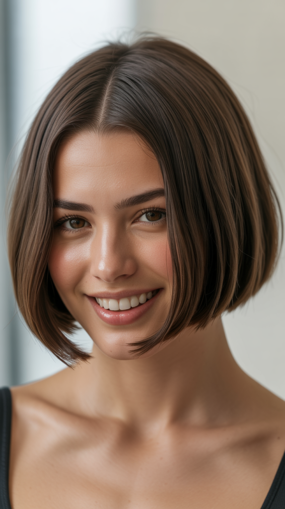 Bob with Middle Part