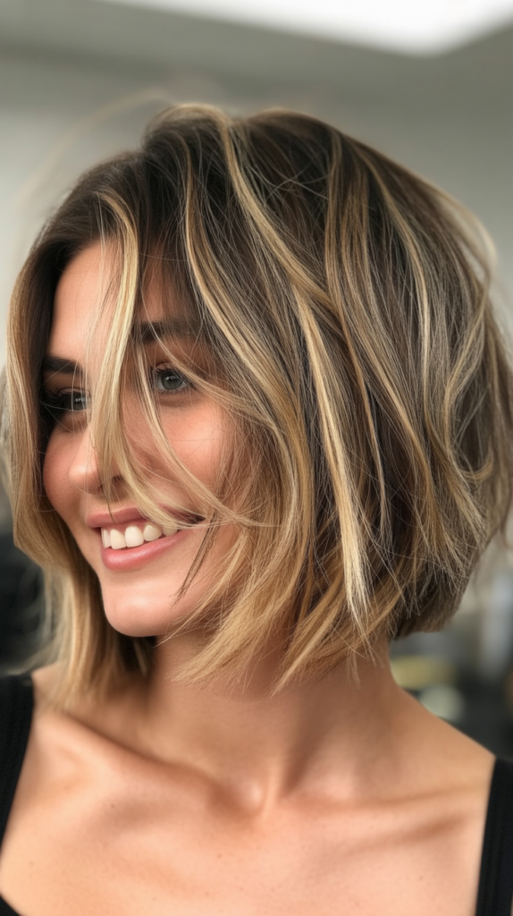 Choppy Bob with Foilyage