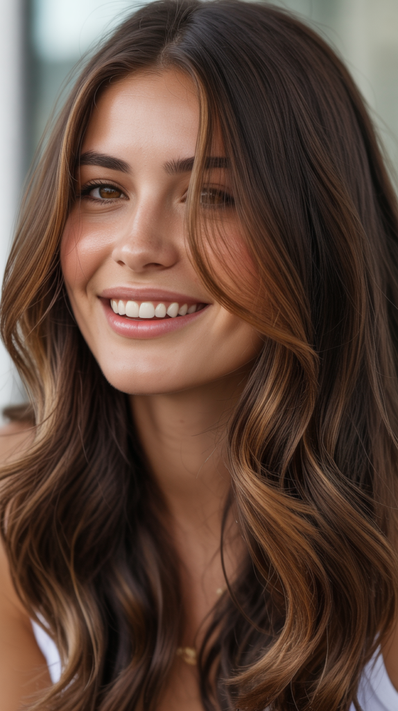 Caramel Highlights with Chocolate Lowlights