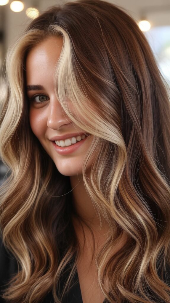 Multitonal Brown with Foiled Money Piece