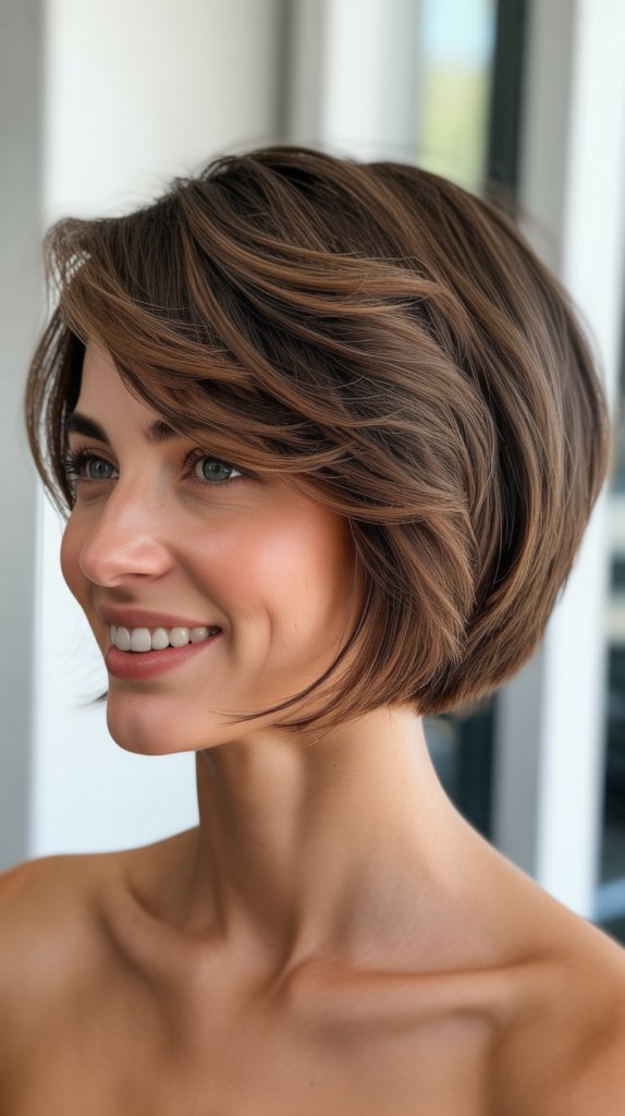  Stacked Bob with Volume