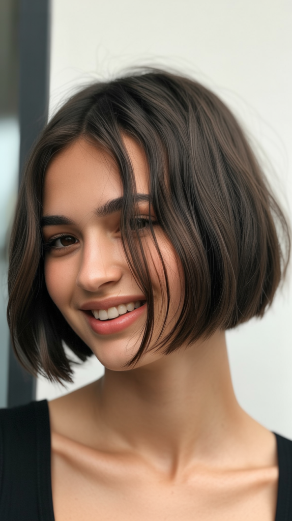 Choppy French Bob with Textured Crown