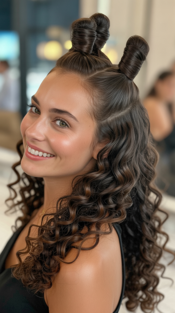 Triple Twist Half Up