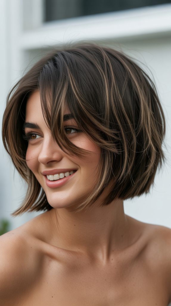Choppy Bob for Thick Hair