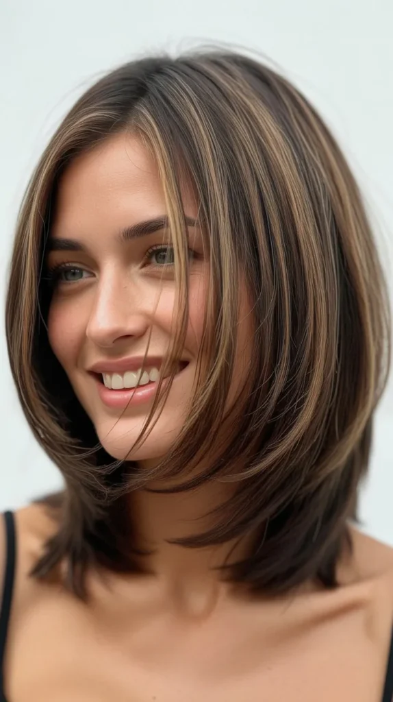 Asymmetrical Layered Long Bob
