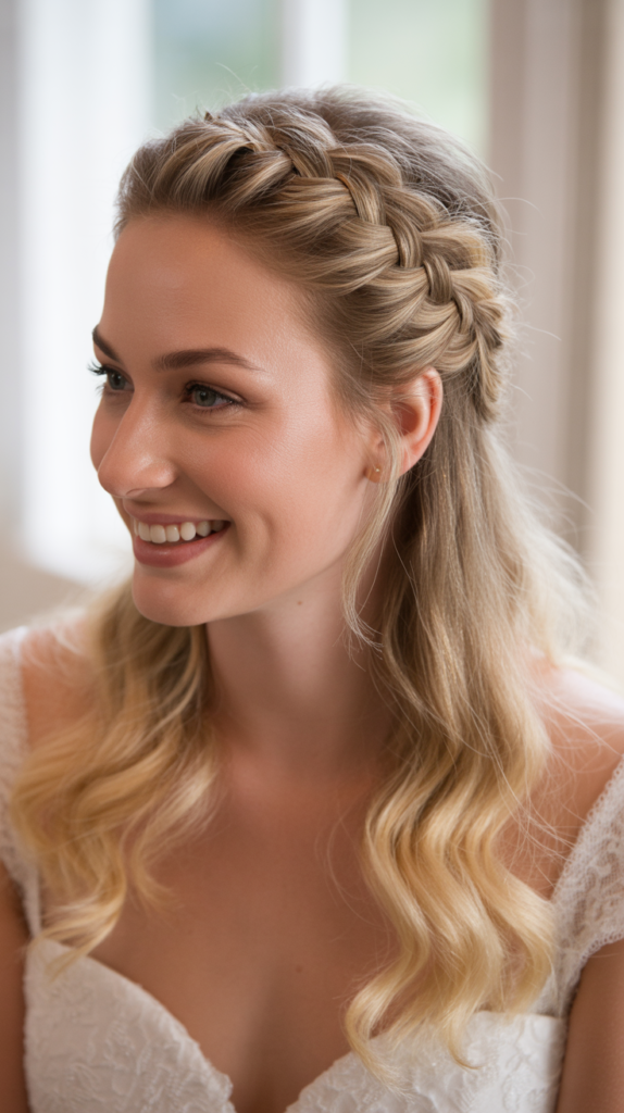 Rope Braid Half-Up Design