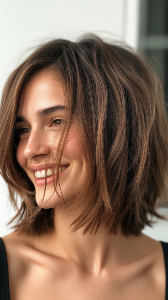  Tousled Choppy Bob