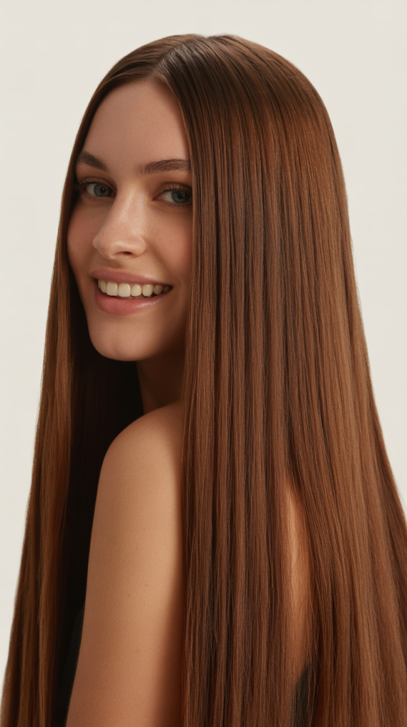  Pin-Straight Minimalist Look
