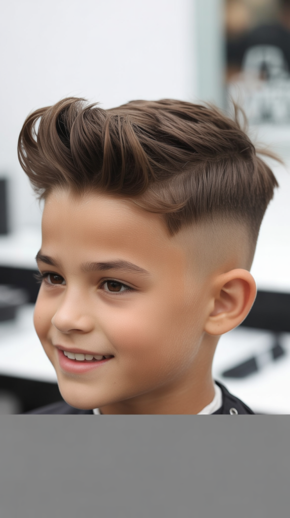 Voluminous Quiff with Skin Fade