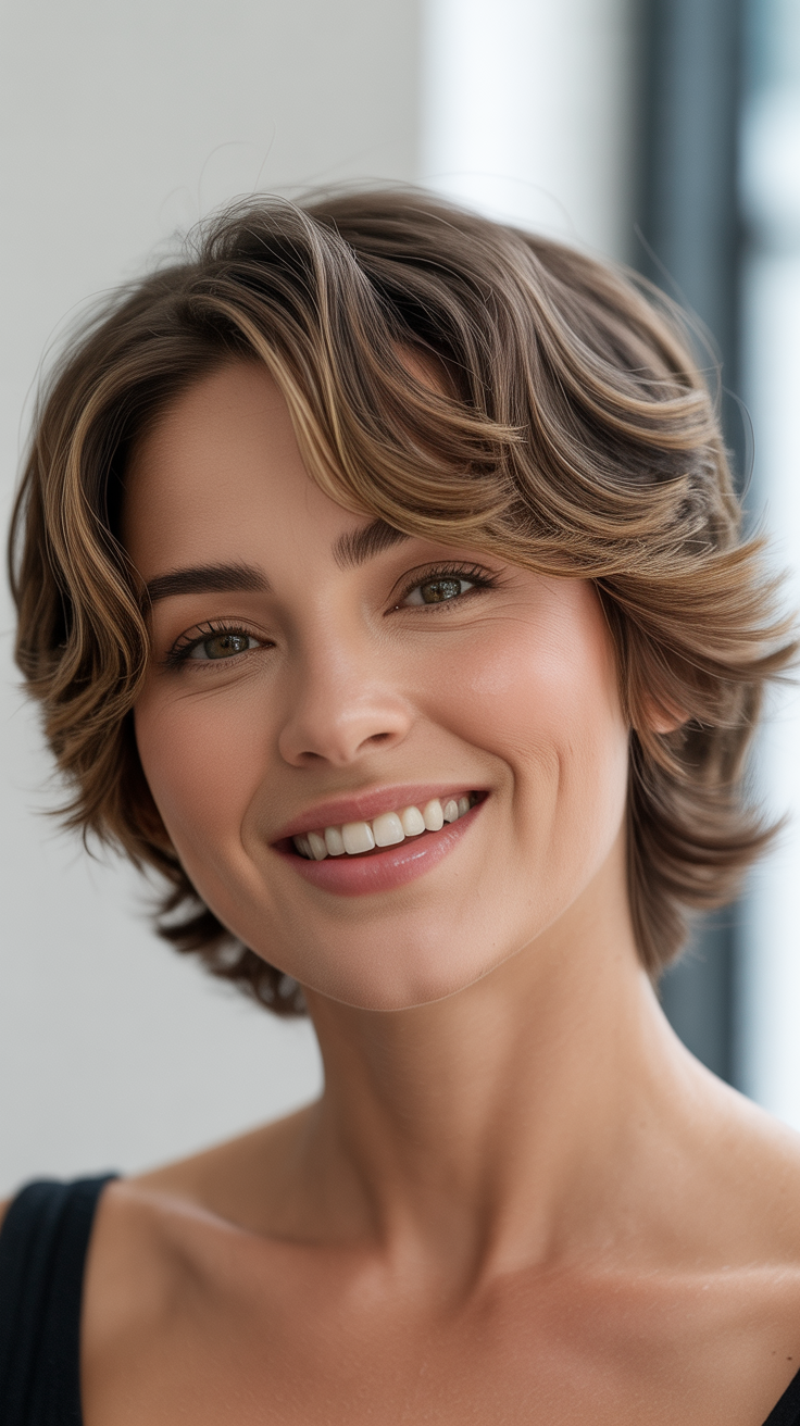 Top Feminine Short Hair for Round Faces