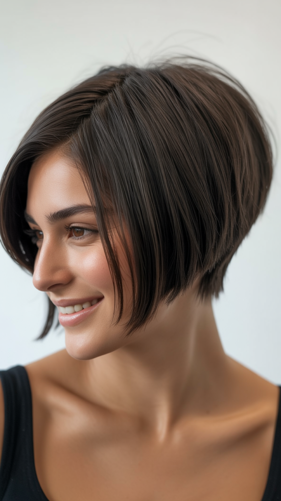 Stacked Bob for Thick Hair