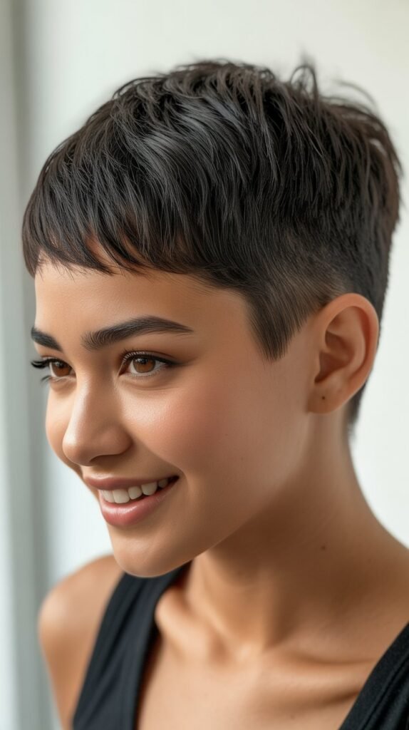Disconnected Pixie Cut