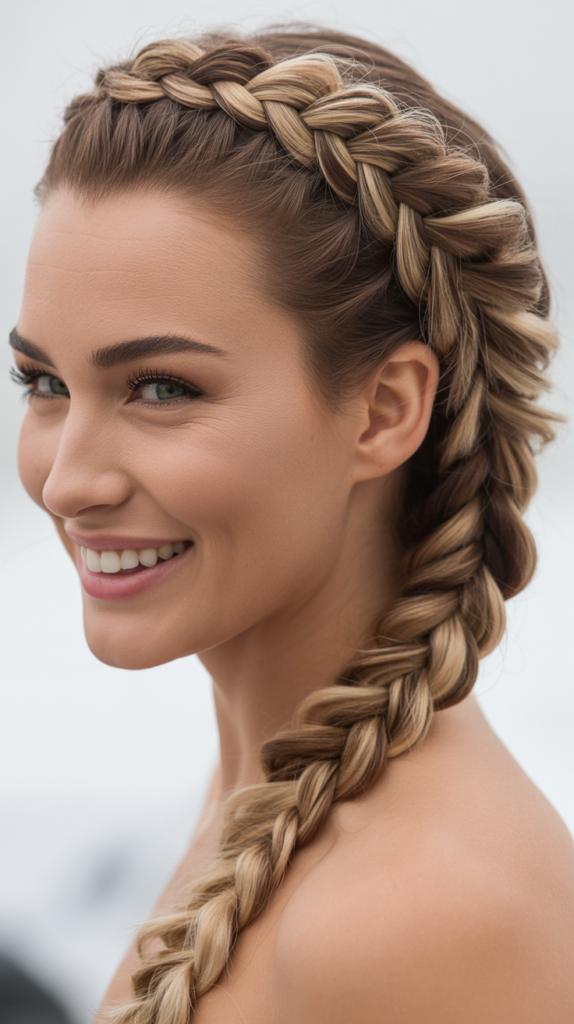 Dutch Side Braid (Reverse French Braid